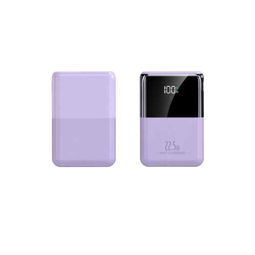 Повербанк 10000mAh компактный, Y370, фиолетовый