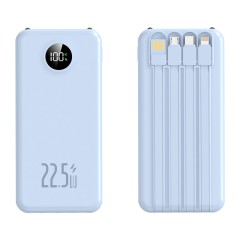 Повербанк 20000mAh ультратонкий, Y416, голубой