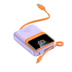 Повербанк 10000mAh ультракомпактный, Y338, фиолетовый