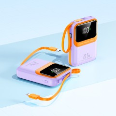 Повербанк 10000mAh ультракомпактный, Y338, фиолетовый