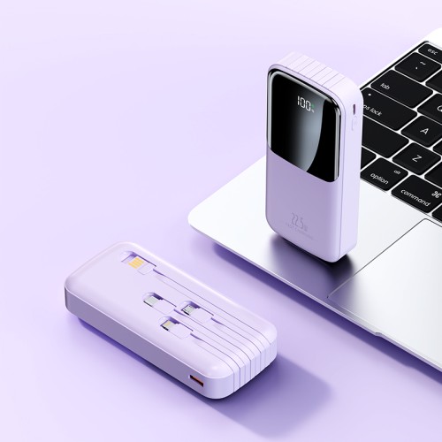 Повербанк 20000mAh компактный, Y367, фиолетовый