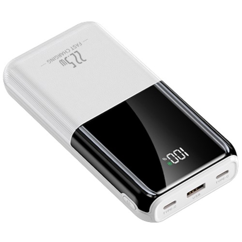 Повербанк 20000mAh компактный, Y408, белый