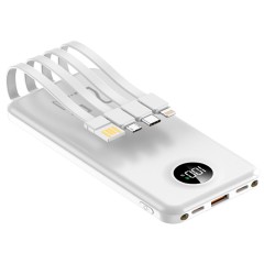 Повербанк 10000mAh ультратонкий, Y415, белый