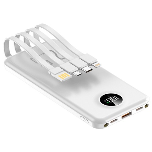 Повербанк 10000mAh ультратонкий, Y415, белый