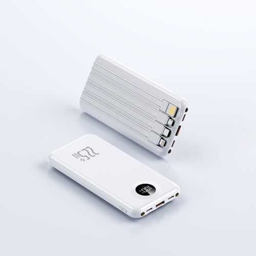 Повербанк 10000mAh ультратонкий, Y415, белый