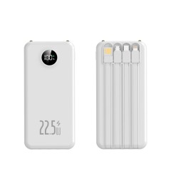 Повербанк 10000mAh ультратонкий, Y415, белый