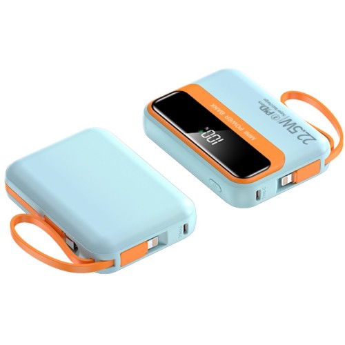 Повербанк 10000mAh ультракомпактный, Y339, синий