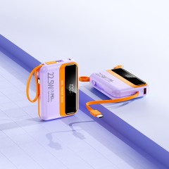 Повербанк 10000mAh ультракомпактный, Y339, фиолетовый