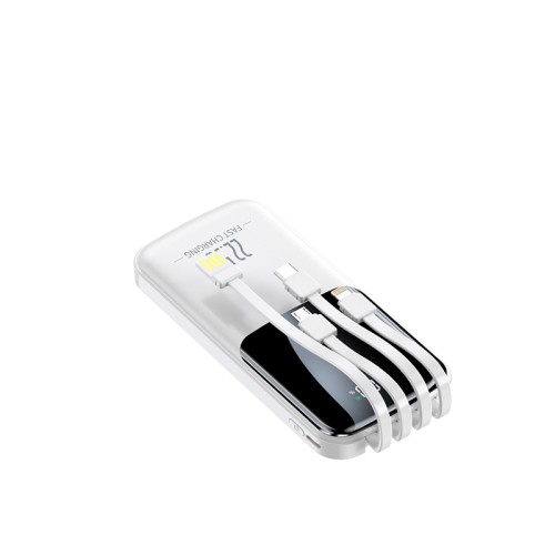 Повербанк 10000mAh компактный, Y366, белый