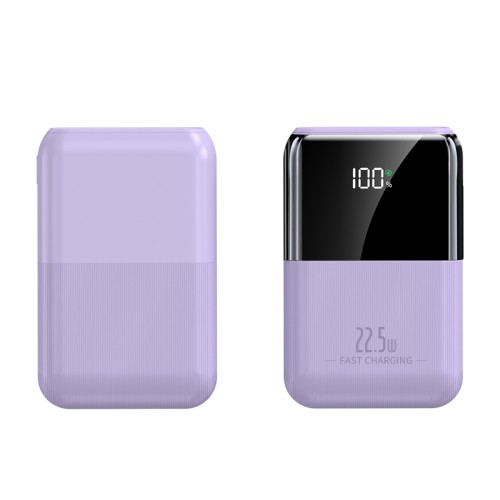 Повербанк 20000mAh компактный, Y407, фиолетовый