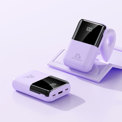 Повербанк 20000mAh компактный, Y407, фиолетовый