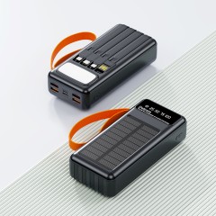 Повербанк 30000mAh с солнечной батареей, Y441, черный