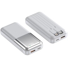 Повербанк 10000mAh компактный, Y337S, белый