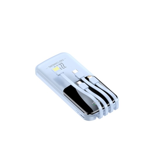 Повербанк 10000mAh компактный, Y366, синий