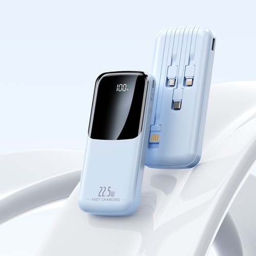 Повербанк 10000mAh компактный, Y366, синий