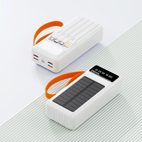 Повербанк 30000mAh с солнечной батареей, Y441, белый