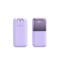 Повербанк 10000mAh компактный, Y337S, фиолетовый
