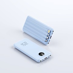 Повербанк 10000mAh ультратонкий, Y415, голубой