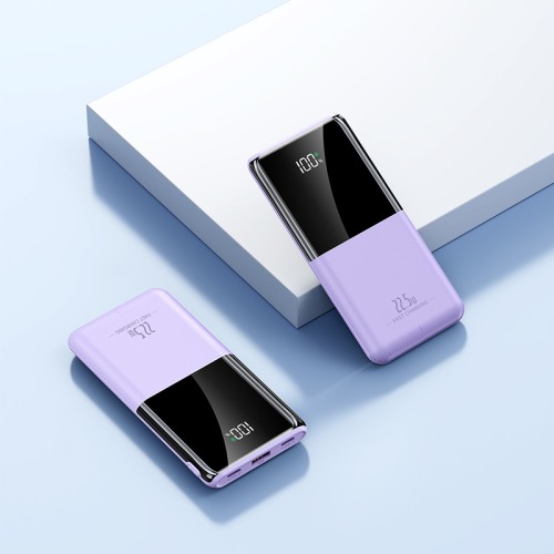 Повербанк 10000mAh ультратонкий, Y371, фиолетовый