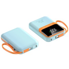 Повербанк 10000mAh ультракомпактный, Y338, синий