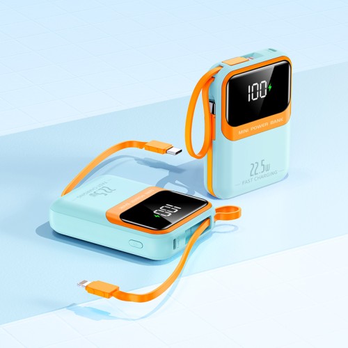 Повербанк 10000mAh ультракомпактный, Y338, синий