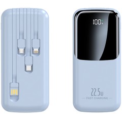 Повербанк 20000mAh компактный, Y367, синий