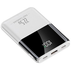 Повербанк 10000mAh компактный, Y370, белый