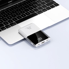 Повербанк 10000mAh компактный, Y370, белый